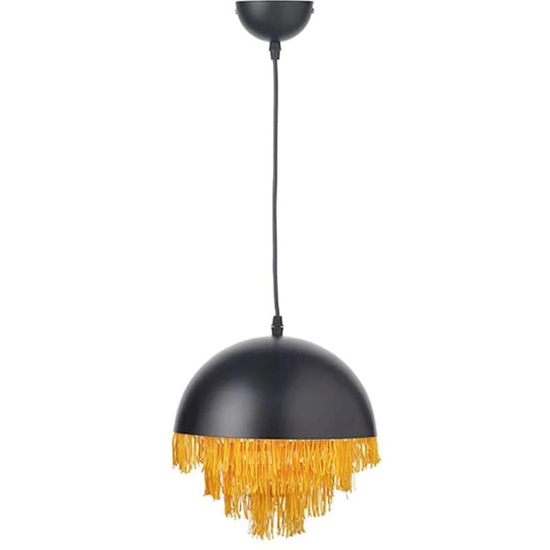 Φωτιστικό Οροφής Μονόφωτο Aca Dcr1711725p Μεταλλικό - Μαύρο/Κίτρινο ACA DECOR