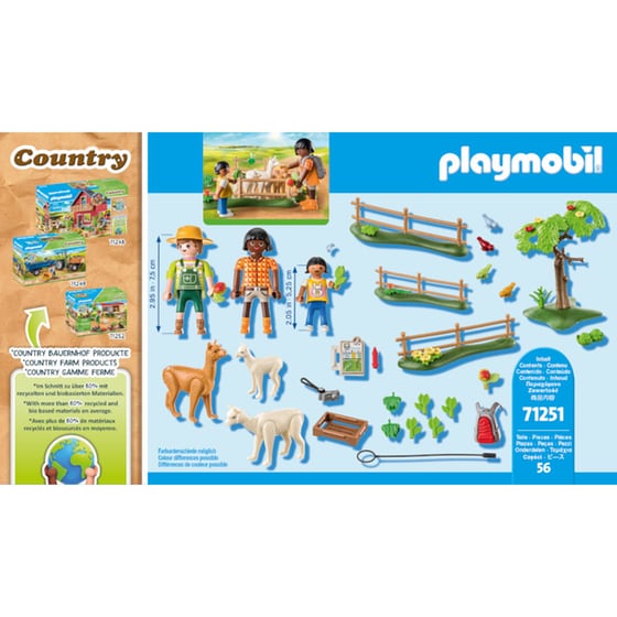 PLAYMOBIL® Country Βόλτα στην εξοχή με αλπακά (71251) image 1