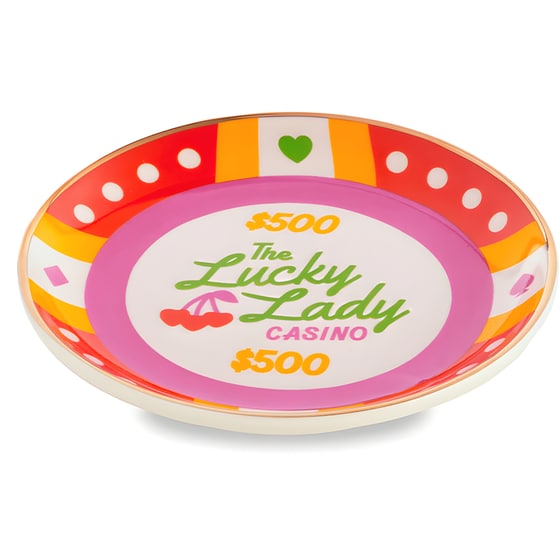 Διακοσμητικός Δίσκος Ban.Do ''Lucky Lady'' από Πορσελάνη 12.7x12.7 cm - Πολύχρωμο image 1