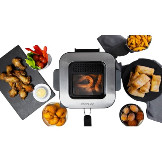 CECOTEC CLeanfry Infinity 1500 με Καπάκι 900 W 1.5 L Ασημί Φριτέζα Λαδιού image 3