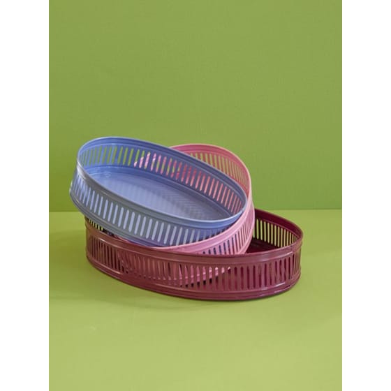 Σετ Δίσκοι Σερβιρίσματος Rice Μεταλλικοί - 3 Τμχ image 2