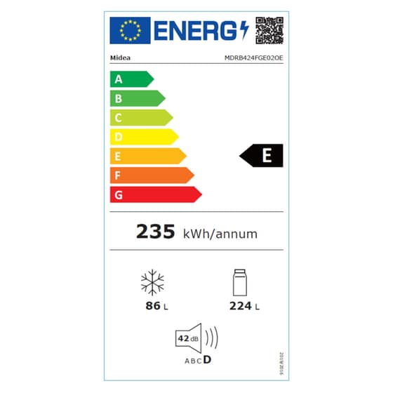 MIDEA MDRB424FGE02OE Total No Frost 310 Lt Inox Ψυγειοκαταψύκτης image 5