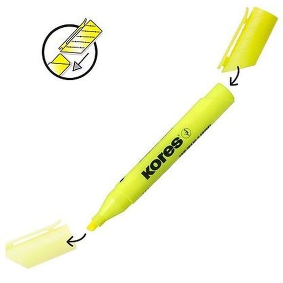 Μαρκαδόρος Υπογράμμισης Kores Neon 3-5mm Κίτρινο image 4