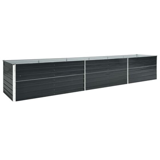 Vidaxl Ζαρντινιέρα Υπερυψωμένη Ανθρακί 480x80x45 Εκ. Γαλβαν. Χάλυβας image 2