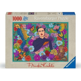 Παζλ Ravensburger Frida Kahlo's Paradise: Parrot, Monkey and Blooms (1000 Κομμάτια)