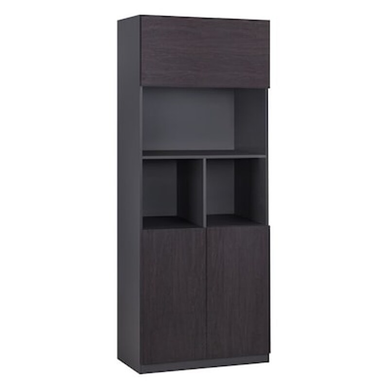 Βιβλιοθηκη Γραφειου Επαγγελματικη Rosewood Hm2089 80χ40χ200υ Εκ