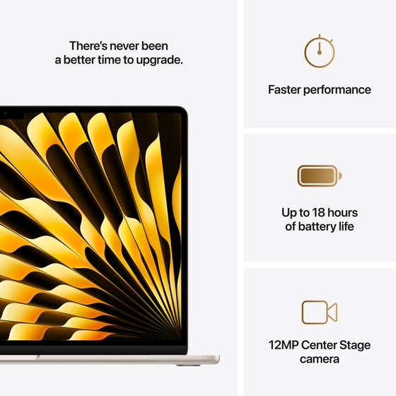 Apple MacBook Air with M4 Chip 15.3"QHD (Apple M4/16GB/512GB SSD/MacOS) Starlight image 8