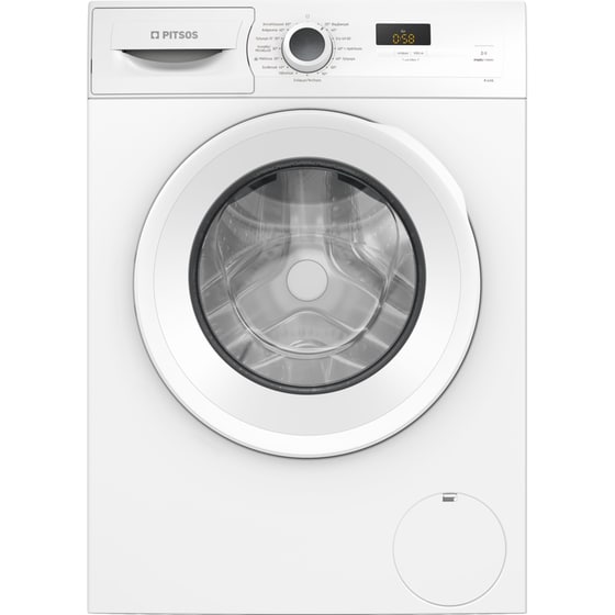 PITSOS WF4J06M8 8 kg 1.400 Στροφές Λευκό Πλυντήριο Ρούχων image 0