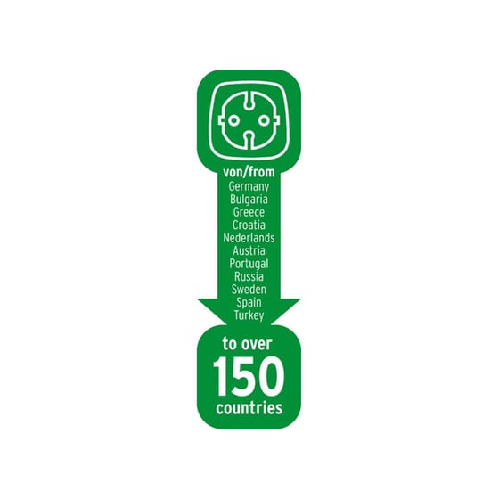 Αντάπτορας Πρίζας Universal - Brennenstuhl Travel Plugs with 10A fuse 1508160 Μαύρο image 3