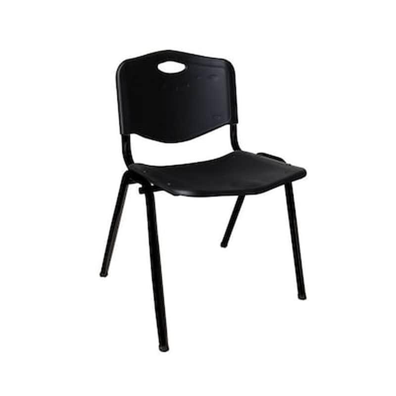 Καρέκλα Επισκέπτη Woodwell Study από Πλαστικό – Μαύρη