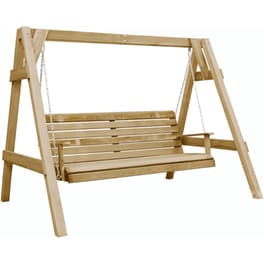 Κούνια Κήπου VidaXL από Ξύλο 205x150x157 cm - Καφέ