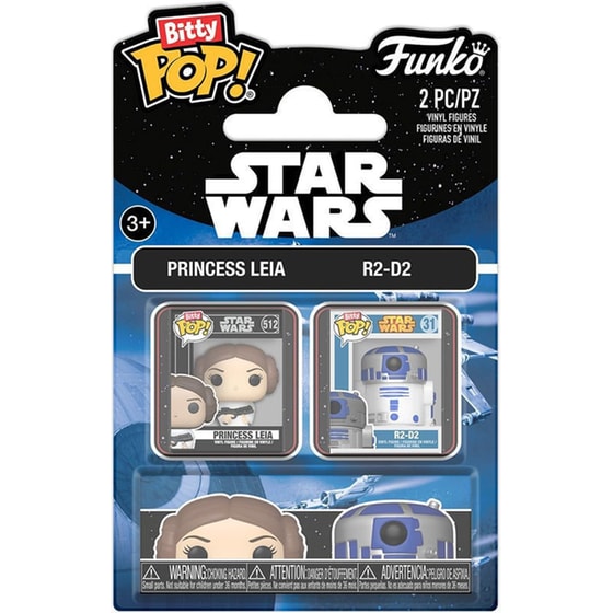 Funko Bitty Pop!  - Star Wars  - Princess Leia & R2-D2 (2-pack) image 0