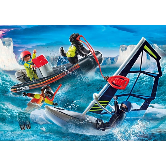 PLAYMOBIL® City Action Διάσωση Ιστιοφόρου με Φουσκωτό Σκάφος (70141) image 2