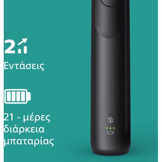 Σετ Ηλεκτρικές Οδοντόβουρτσες PHILIPS Sonicare 5300 HX7109/01 - Λευκό/Μαύρο image 11