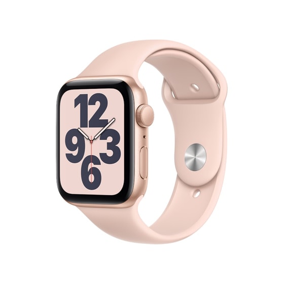 Apple Watch SE 44mm Aluminum Gold Sport Band Pink image 1