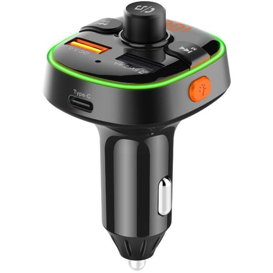 Συσκευή FM Transmitter και Φορτιστής Αυτοκινήτου AKAI FMT-54T - Μαύρο image 0