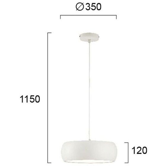 Φωτιστικό Οροφής Μονόφωτο Viokef Led Sali 4227600 Μεταλλικό - Λευκό image 1