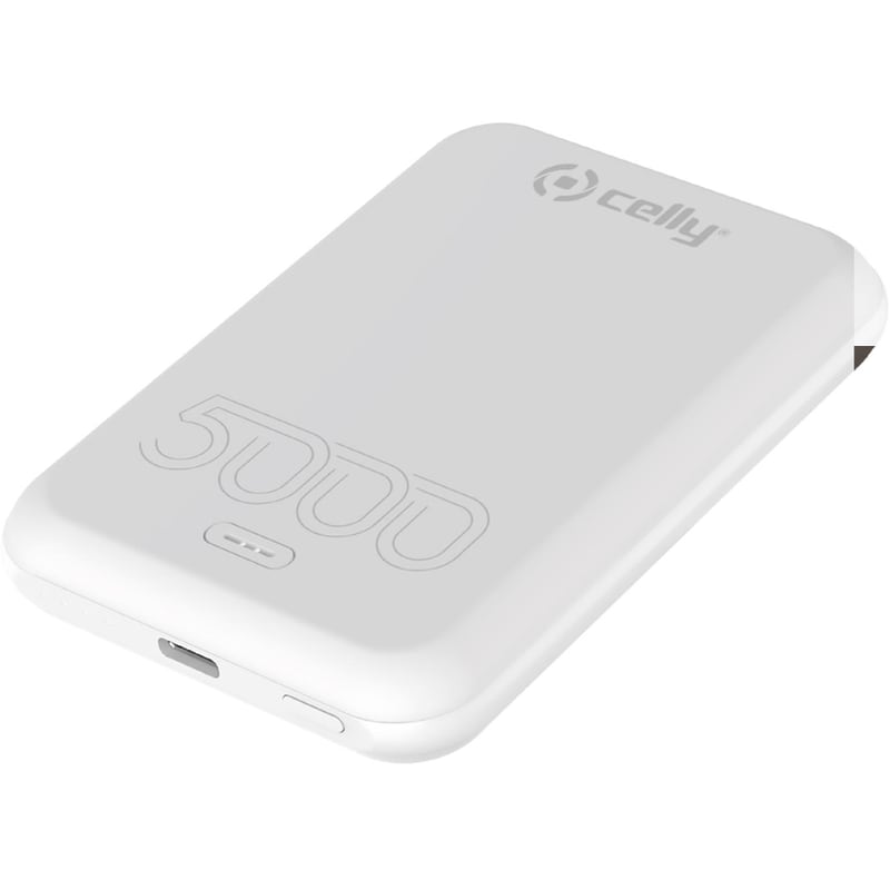 CELLY Powerbank Celly 5000mAh - MagSafe Wireless - Λευκό