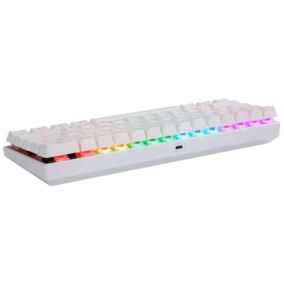 Motospeed Sk62 Μηχανικό Gaming Ασύρματο Πληκτρολόγιο RGB Λευκό/Κόκκινο (US) image 3