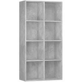 Βιβλιοθήκη VidaXL από  Μοριοσανίδα 66x30x130 cm - Γκρι
