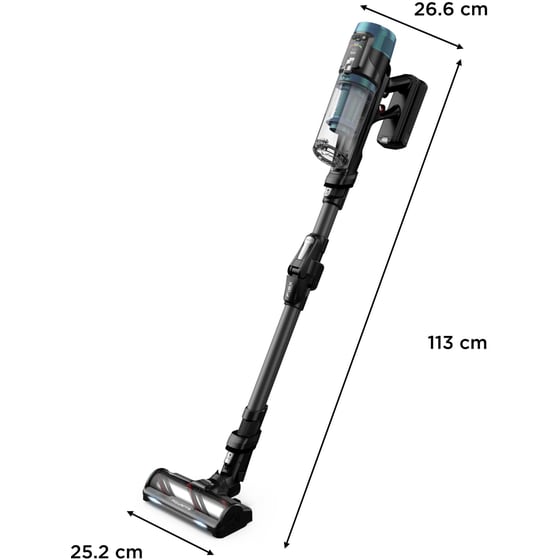 ROWENTA X-force Flex 14.80 Aqua RH9BC1WO 25.2 V Μαύρο/Μπλε Σκούπα Stick image 10