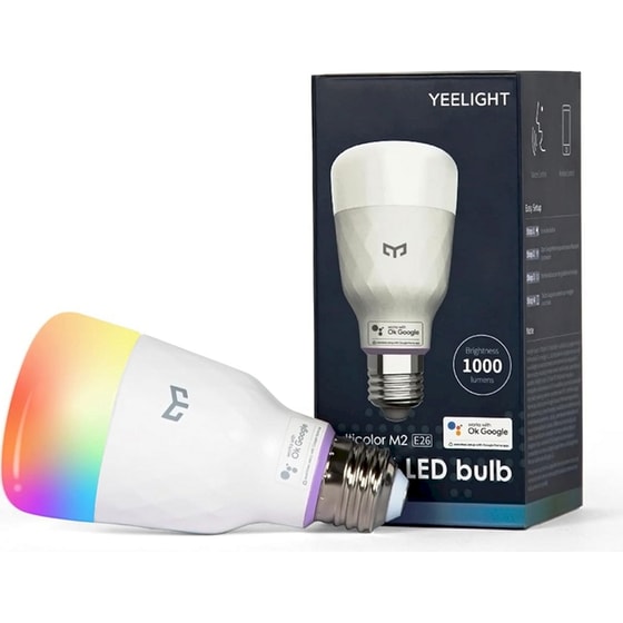 Έξυπνη Λάμπα Yeelight Smart LED Bulb M2 RGB - Λευκό & Πολύχρωμο image 2