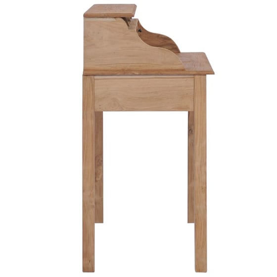 Γραφείο με Συρτάρια VidaXL από Μασίφ Ξύλο Teak 90x50cm - Φυσικό image 3
