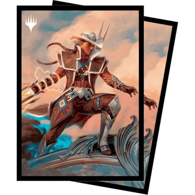 Ultra Pro Card Sleeves Standard Size - Outlaws Of Thunder Junction Annie Flash, The Veteran (100 Sleeves)