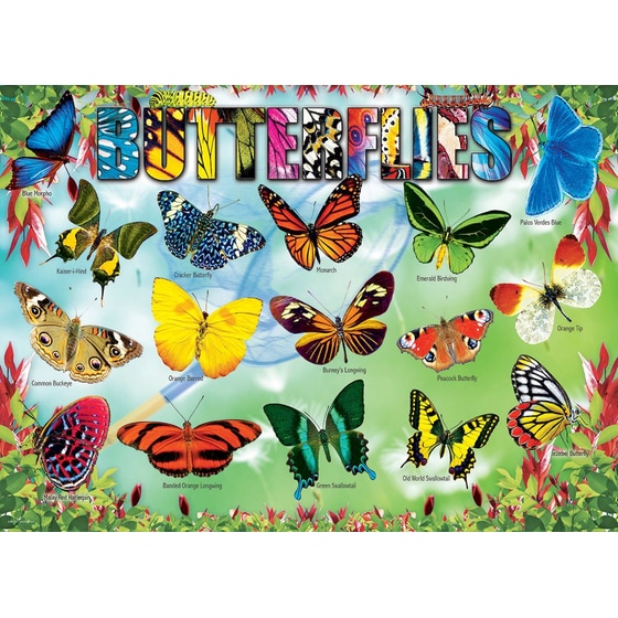 Παιδικό Παζλ Eurographics Garden Butterflies (100 Κομμάτια) image 2