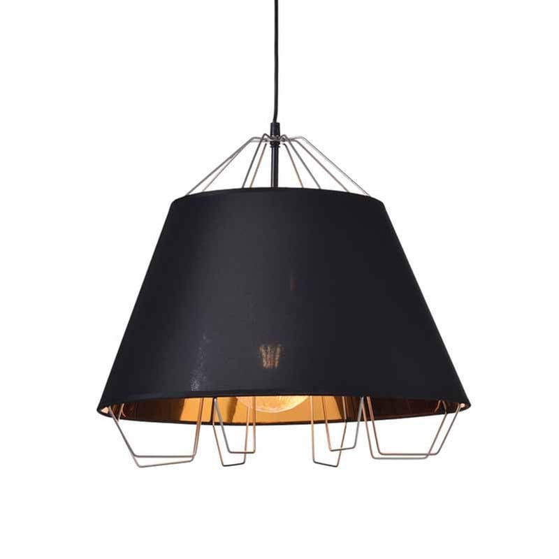 Φωτιστικό Οροφής Μονόφωτο Aca Od8003bg Μεταλλικό 47x47x41 cm - Μαύρο/Χρυσό