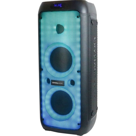 Party Speaker Crystal Audio PRT-14 TWS 80W Karaoke με Ασύρματo Μικρόφωνo - Μαύρο image 2