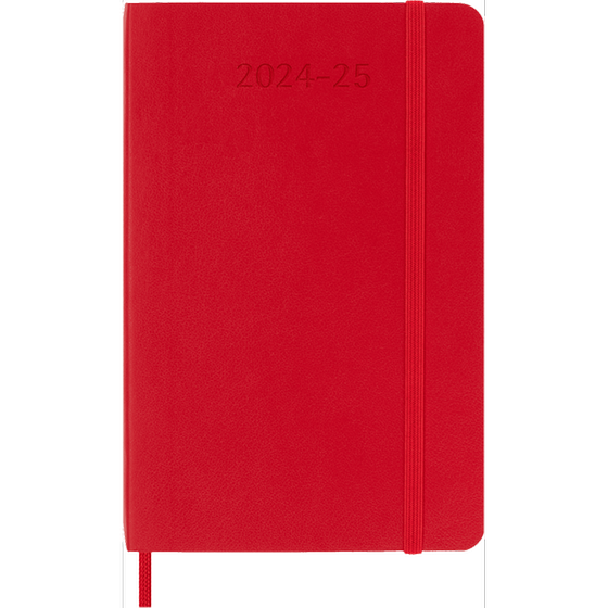 Ακαδημαϊκό Ημερολόγιο Εβδομαδιαίο Moleskine 2024-25 18Μ Pocket Scar. Red Soft image 0