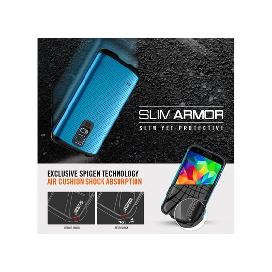 ΘΗΚΗ KIN SPIGEN GALAXY S5 SLIM ARMOR BLU image 5