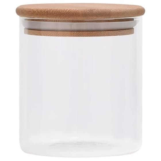 Βάζο Αποθήκευσης Τροφίμων Vidaxl Bamboo 600ml 6 Τμχ - Διάφανο image 2