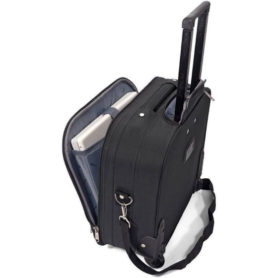 Βαλίτσα Ταξιδίου Καμπίνας Επαγγελματικό&nbsp;Τρόλεϋ&nbsp;Benzi&nbsp;Μαύρο image 3