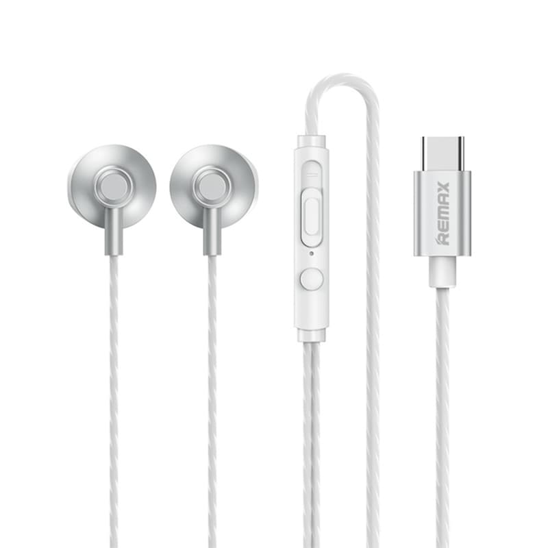 REMAX Ακουστικά Handsfree Remax RM-711A USB-C - Ασημί