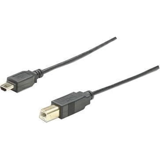 Καλώδιο Manhattan USB-B Male σε mini USB-A Male - 1.8m image 0