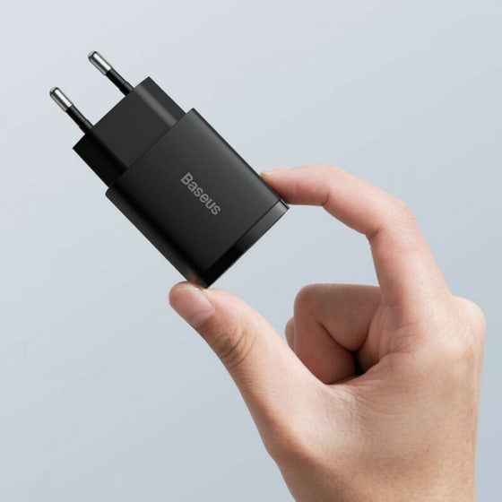 Φορτιστής Πρίζας Baseus CCXJ-B01 2port Usb-C,Usb 20W - Black image 4