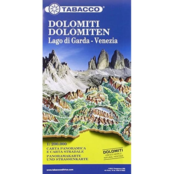 Dolomites / Lake Garda / Venice Road and Panoramic Map 2015 image 0