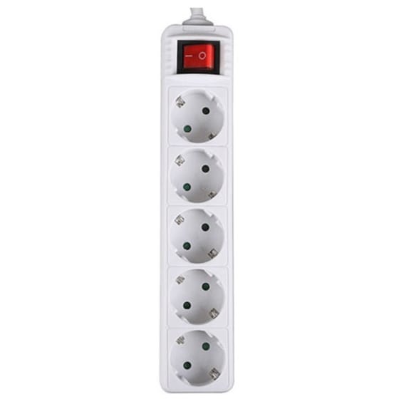 Πολύπριζο Lamtech LAM023732 5 θέσεων 1.4m - Λευκό image 0