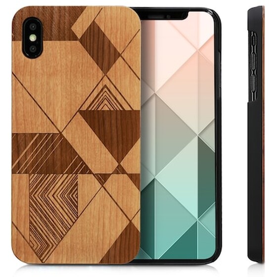 Θήκη Apple iPhone XS Max - Kwmobile Wood - Brown image 2