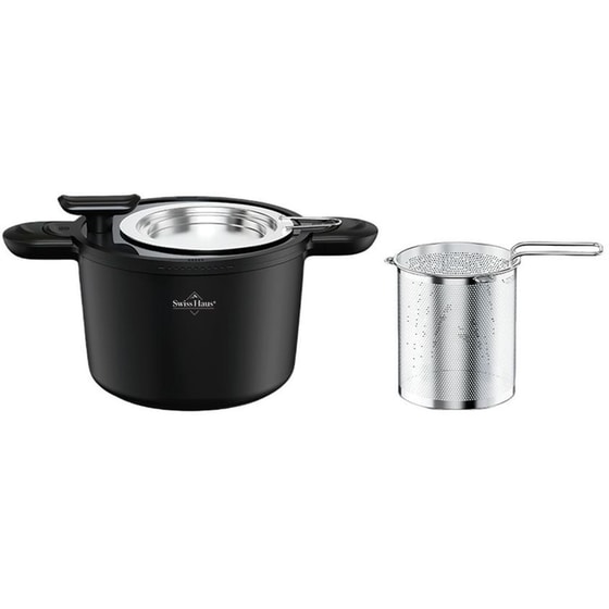 Κατσαρόλα SWISS HAUS 22 cm Μαύρο SH-BPP22B image 0