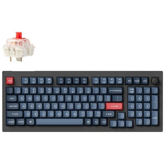 Keychron V5MD1 Gaming Ασύρματο Μηχανικό Πληκτρολόγιο RGB Μαύρο (US) image 0