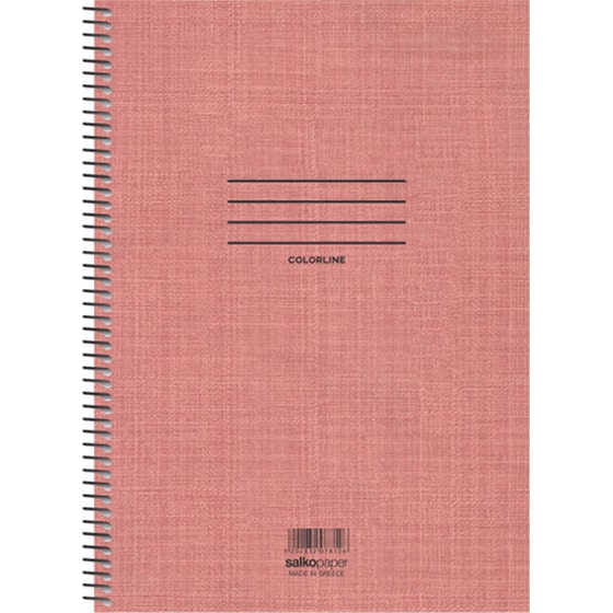 Τετράδιο Σπιράλ SALKO Α4 Colorline 60 Φύλλων (1 Τεμάχιο) image 4