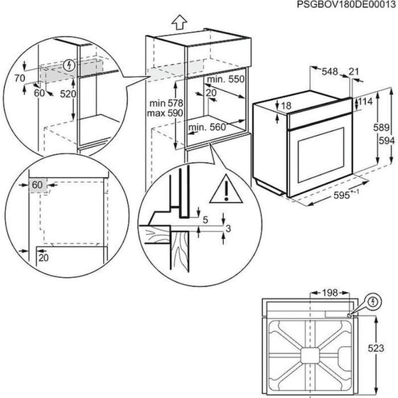 AEG IKE64450XB & BPS351161M 72 Lt Inox Eντοιχιζόμενο Σετ Φούρνος και Εστία image 11