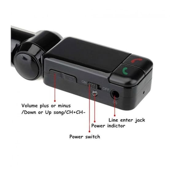 Συσκευή Bluetooth Usb/sd Mp3 Player Fm Transmitter Και Φορτιστής Αυτοκινήτου Hoppline Hop1000767 image 3