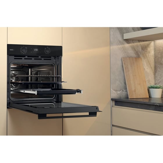 WHIRLPOOL OMSR58RU1SZB 71 Lt Μαύρο Εντοιχιζόμενος Φούρνος Άνω Πάγκου image 7