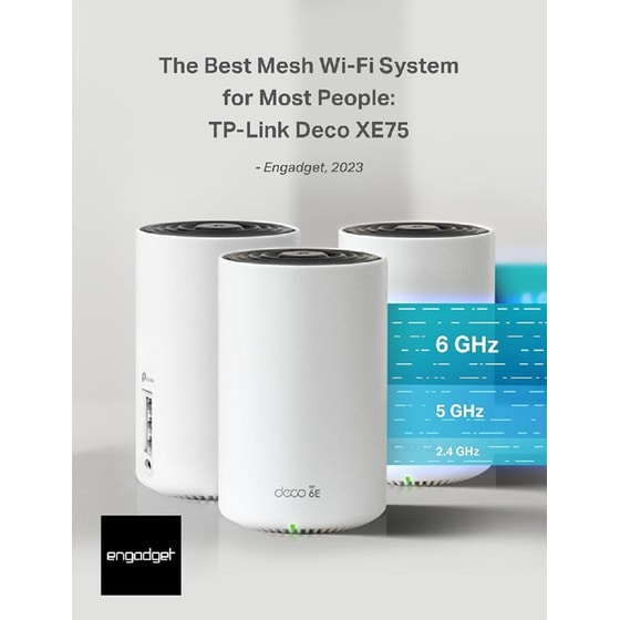 Tp-link Deco Xe75 Mesh Router Axe5400 Wi-fi 6e (1750502896) V2.0 (2-pack) image 1