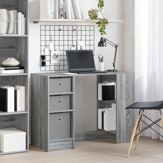Γραφείο VidaXL από Επεξεργασμένο Ξύλο 100x40x75 cm - Γκρι Sonoma image 2