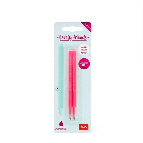 Ανταλλακτικά Μελάνια Gel Legami Lovely Friends Neon Pink (2 Τεμάχια) image 0